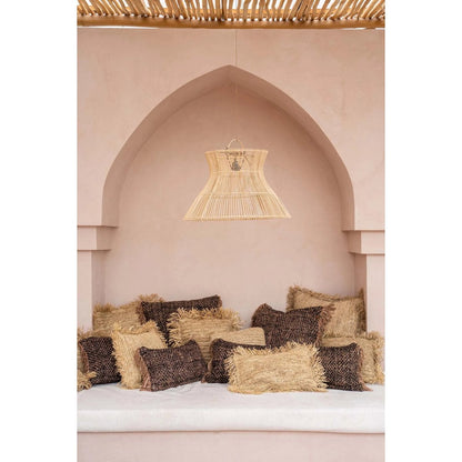 Katoenen kussenhoes Glamour zwart koper - 30x50 cm