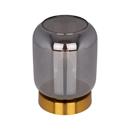 Glazen Tafellamp Alessio Goud/Rookglas - 17 cm (E14)