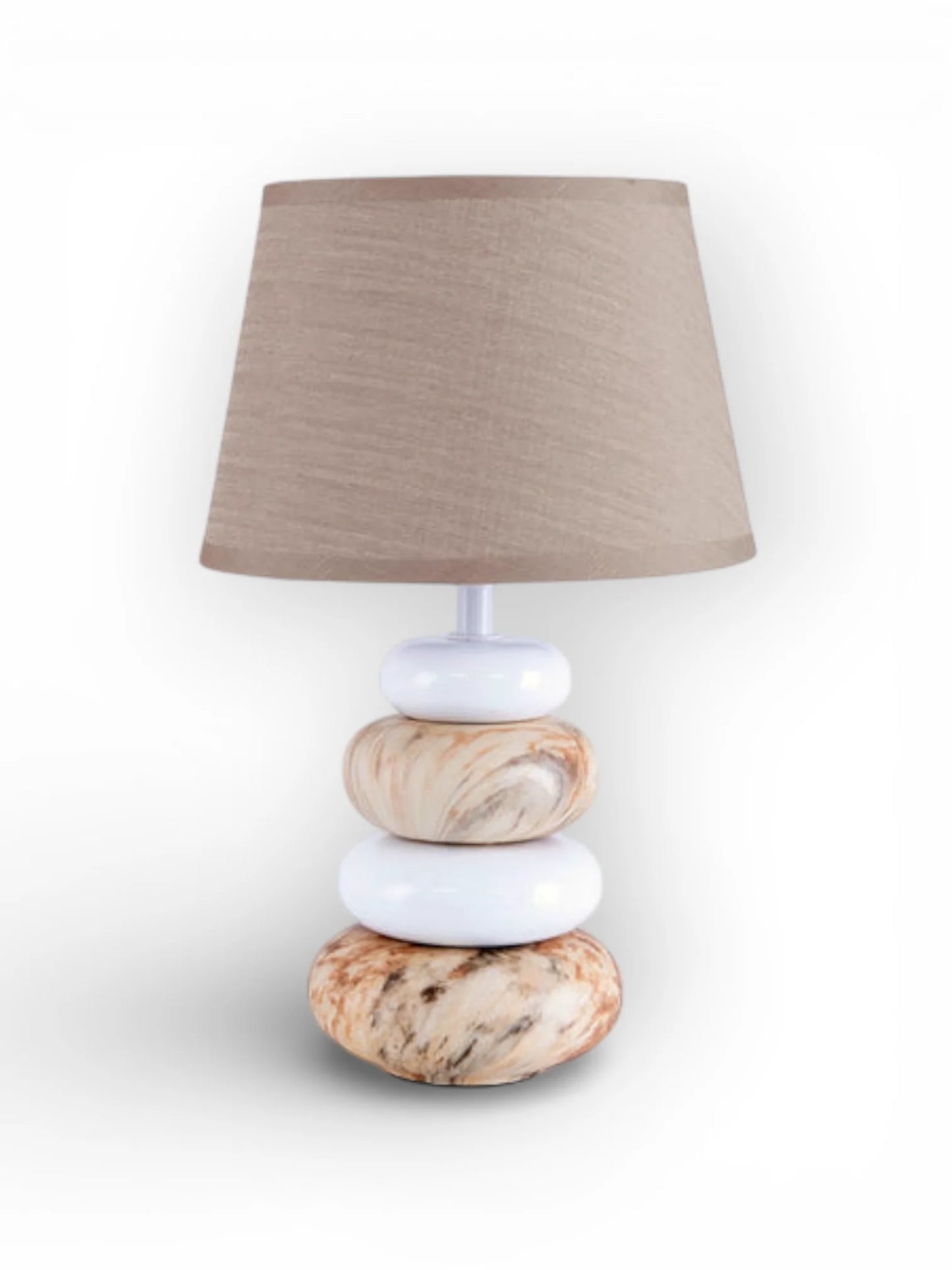 Keramische Tafellamp Stoney Bruin - 31 cm (E14) - OutHome