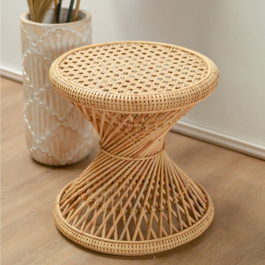 Salontafel Rotan Luhu Beige - Ø 45 cm
