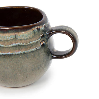 Porseleinen espressokop Comporta bruin (set van 6)