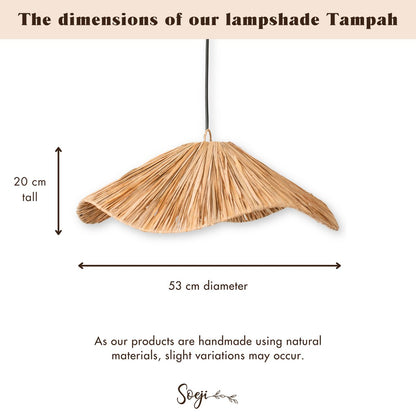 Plafondlamp Tampah Raffia - Ø 53 cm