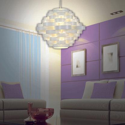 Hanglamp Witte Lijn Kunststof - Ø 55 cm (E27) - OutHome