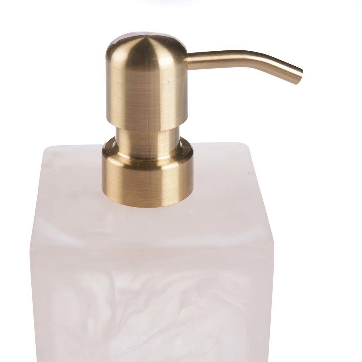 Hars zeepdispenser roze wit