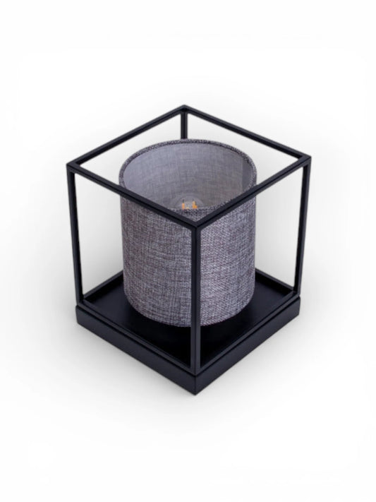 Tafellamp Beta Grijs Metaal/Textiel (E14)