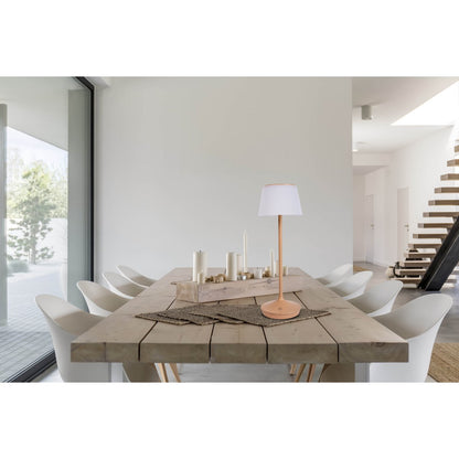 Solar Tafellamp Emmi Amandel/Wit - 38 cm (Dimbaar)