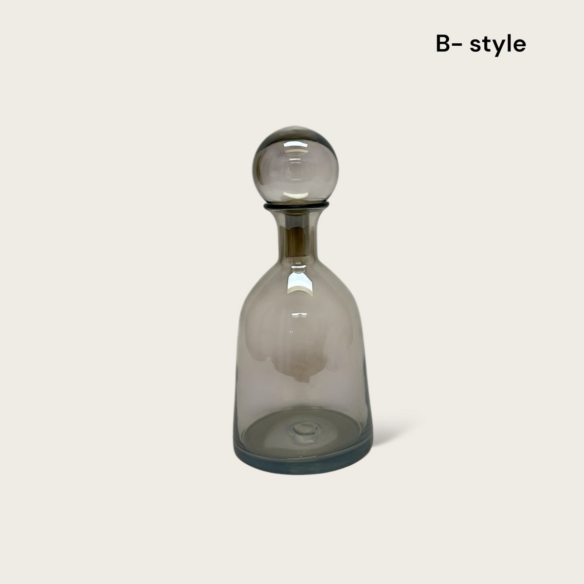 Glazen fles amberkleurig (Set van 3)