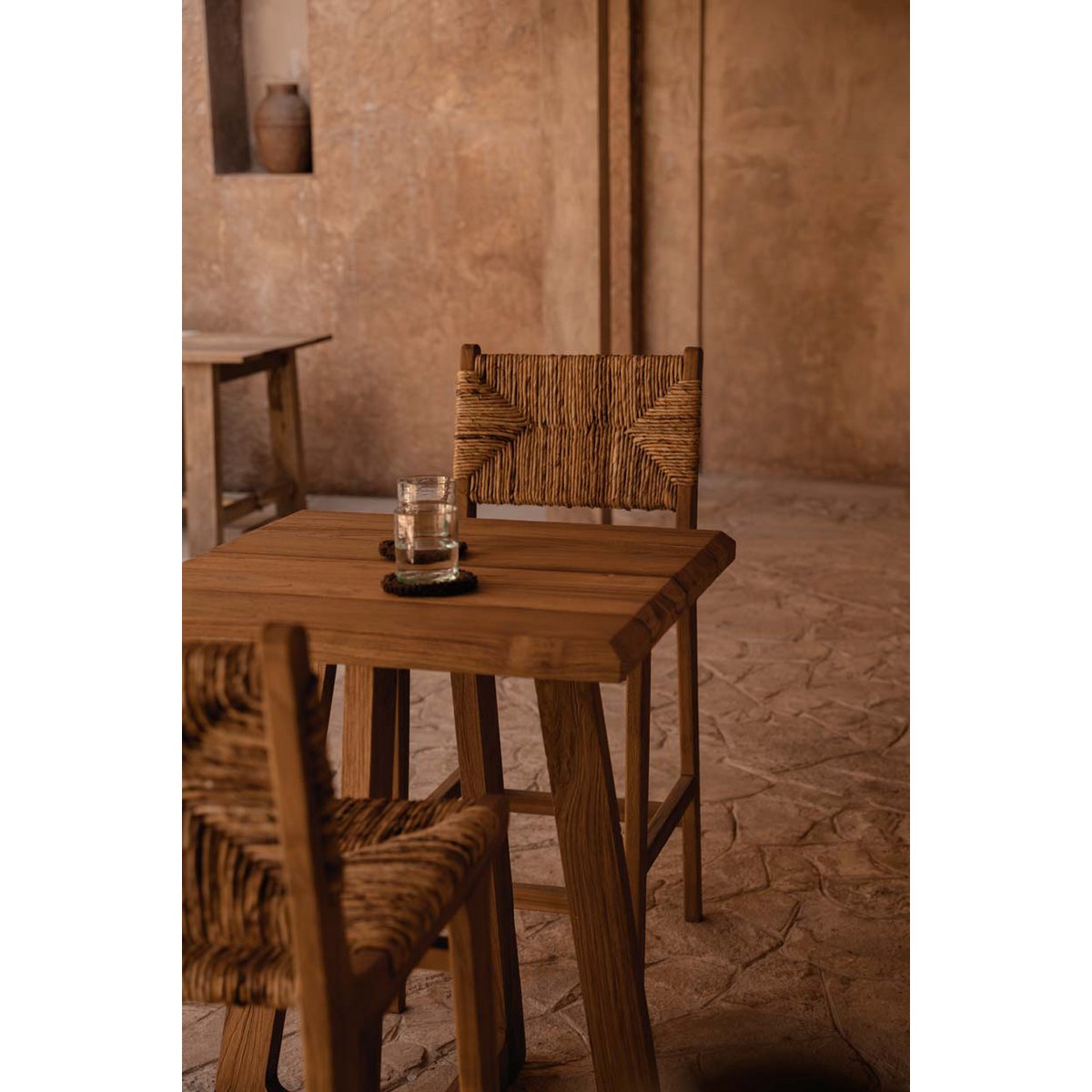 Teakhouten bartafel Cheers naturel