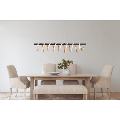 LED Hanglamp Belleza Zwart/Goud - 100 cm