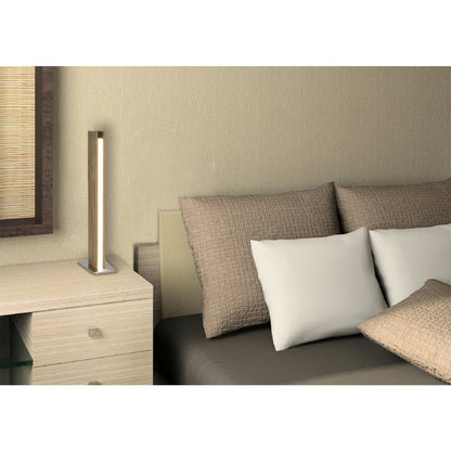 LED Tafellamp Rechte Hout/Kunststof - 51 cm (Dimbaar)