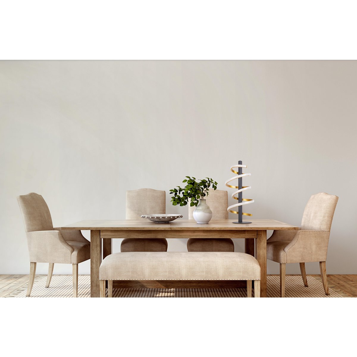 LED Tafellamp Belleza Zwart/Goud - 50 cm