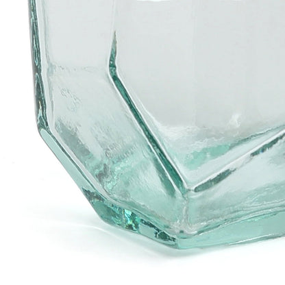 Glazen Origamiglas blauw
