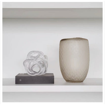 Glazen sculptuur Klein geknoopt - 10 cm