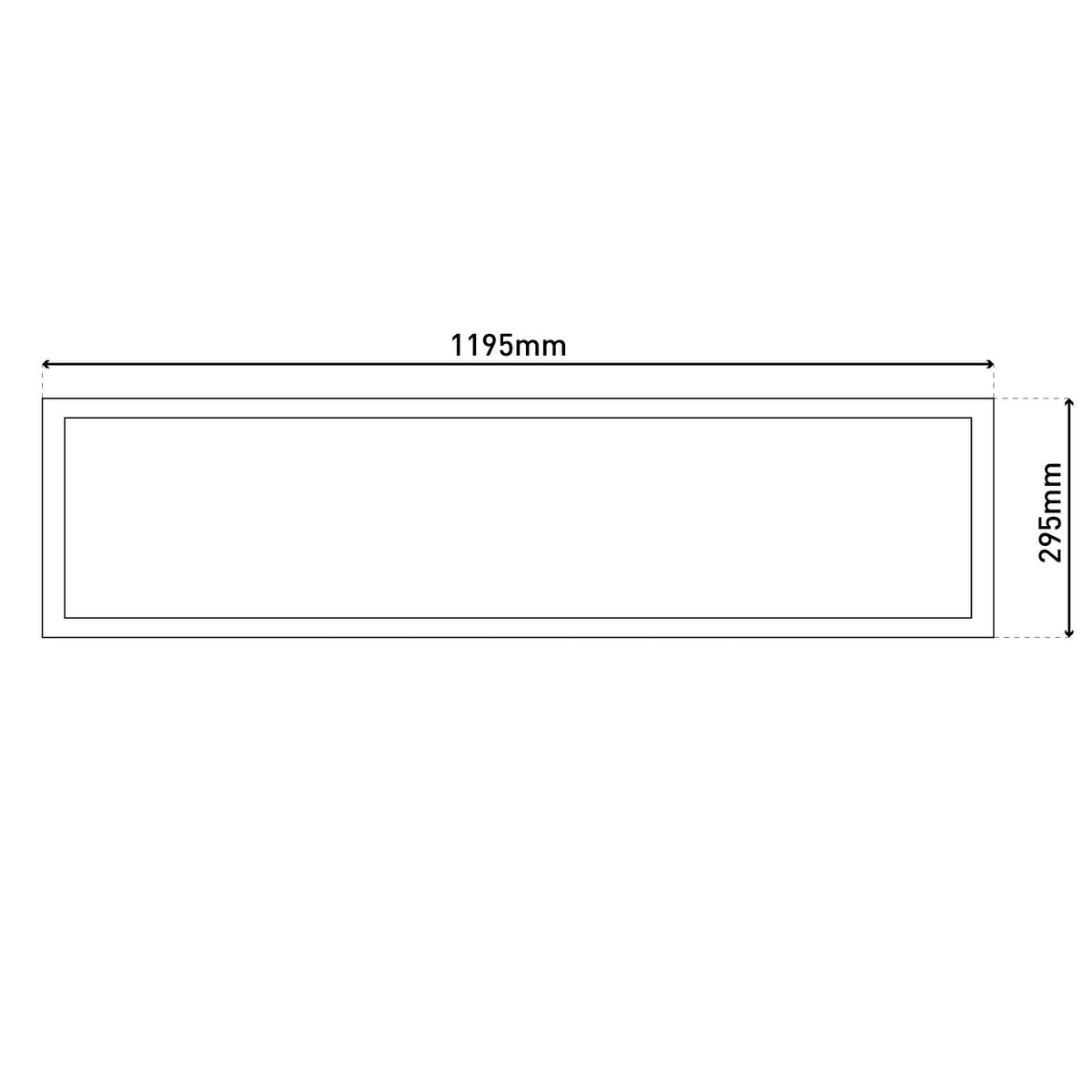 LED Paneel Nicola Wit - 119,5 x 29,5 cm