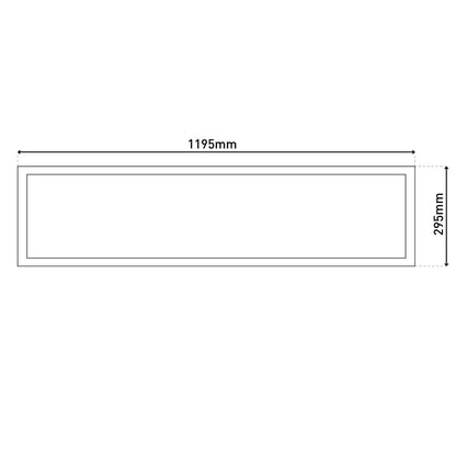 LED Paneel Nicola Wit - 119,5 x 29,5 cm
