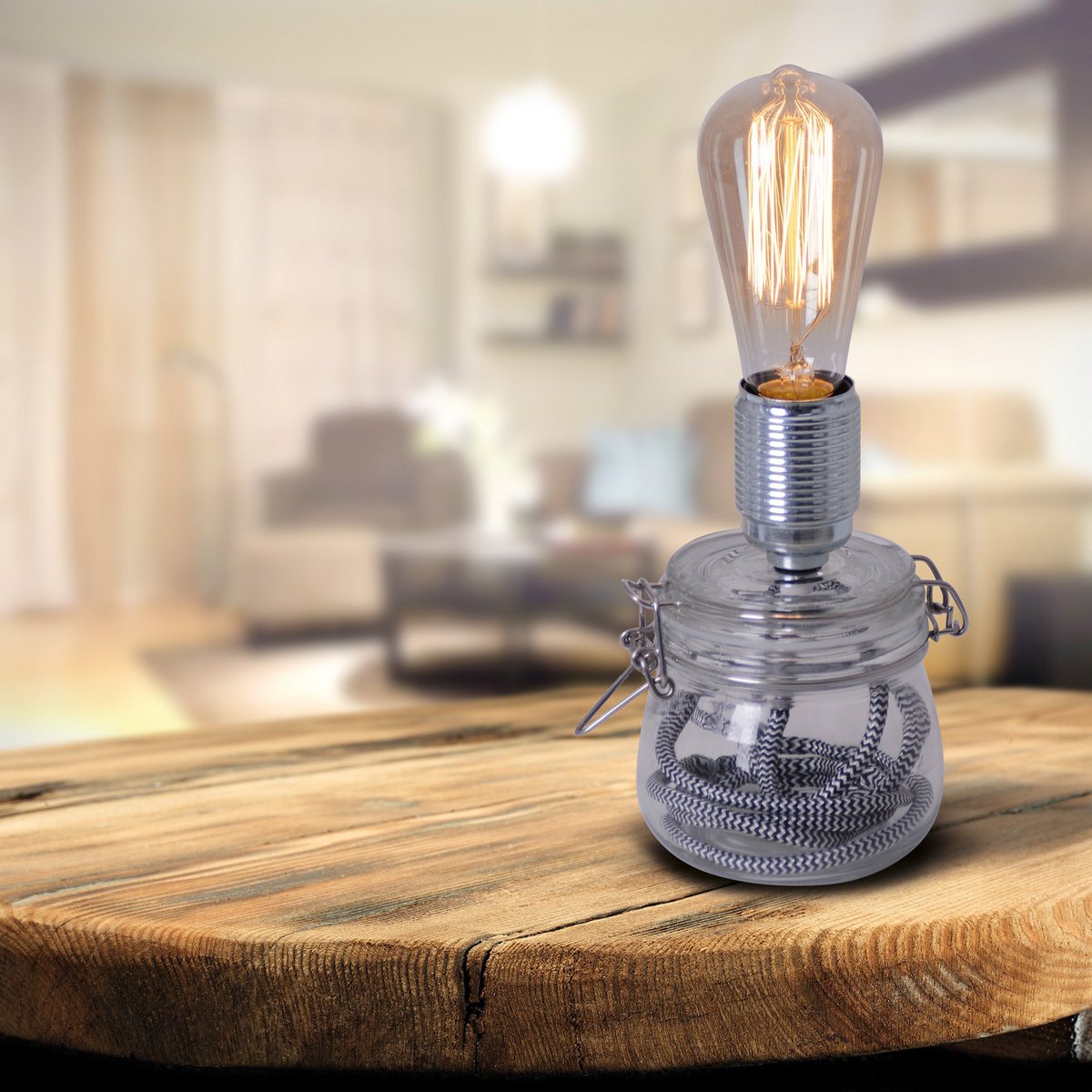 LED Glas Tafellamp Max Helder - 11 cm