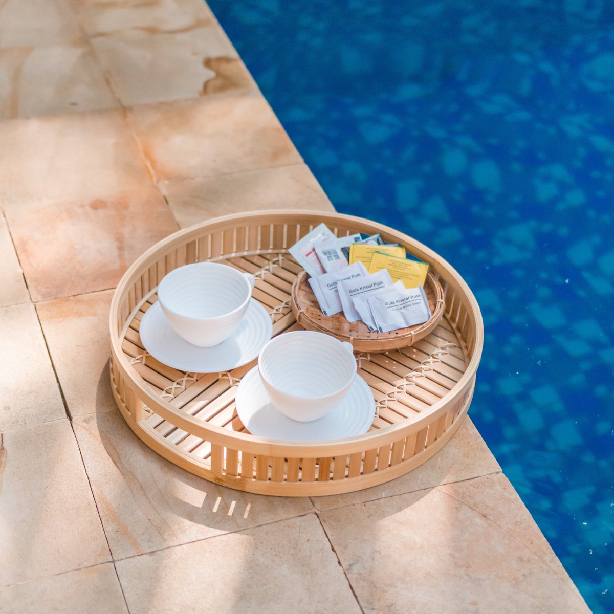 Dienblad Bamboe Senayan Rond - Ø 40 cm