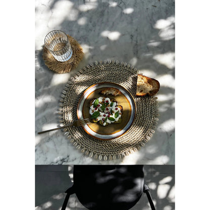 Zeegras placemat Shell naturel