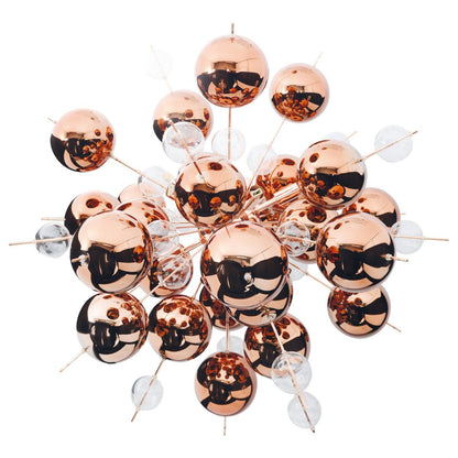 Hanger lamp "explosie" van metaal en glas, G9 - versies, hangende lamp voor eetkamer, woonkamer, gang of kantoor, Øca. 65 cm - OutHome