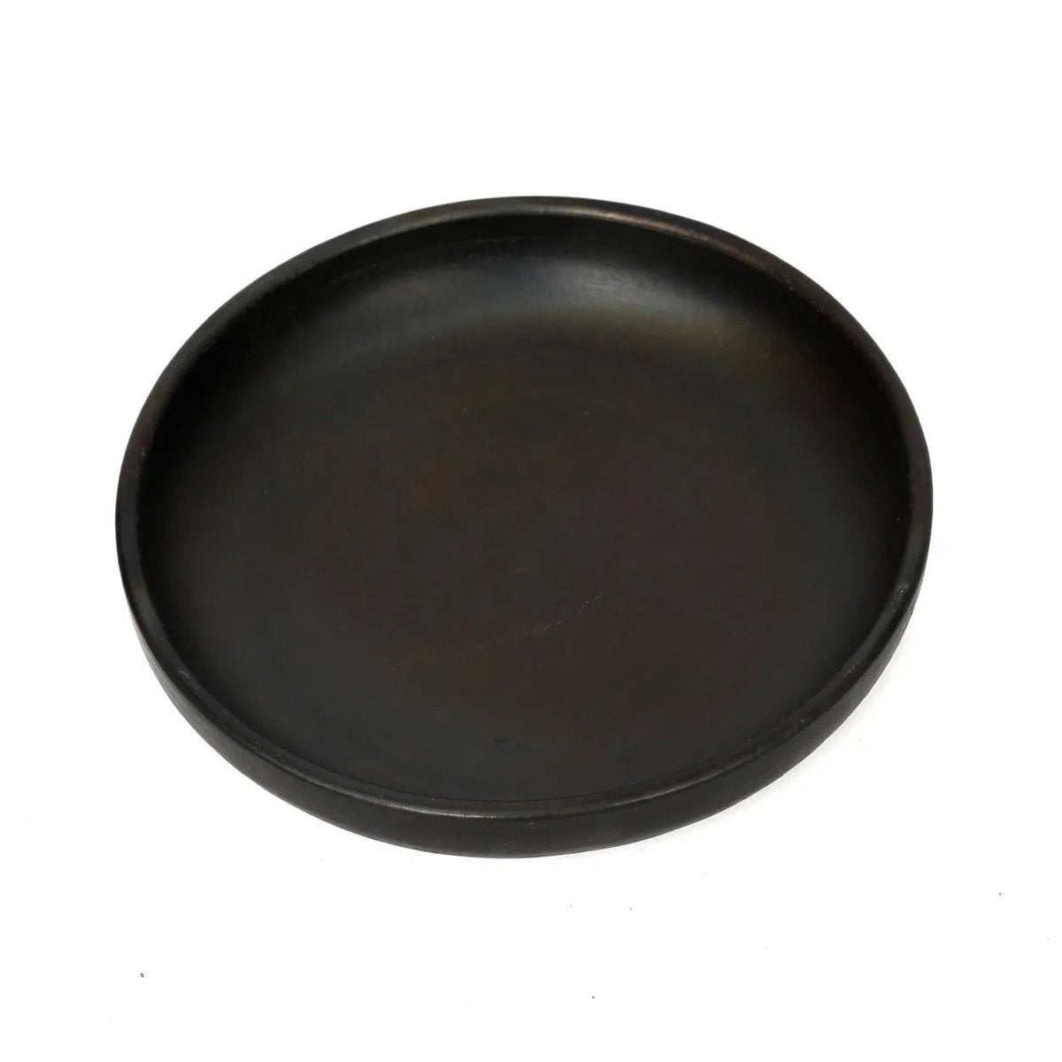 Terracotta bord The Burned Deep Plate zwart - M