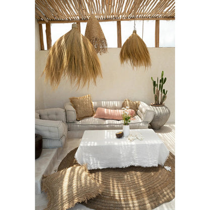 Raffia kussenhoes naturel - 60x60 cm