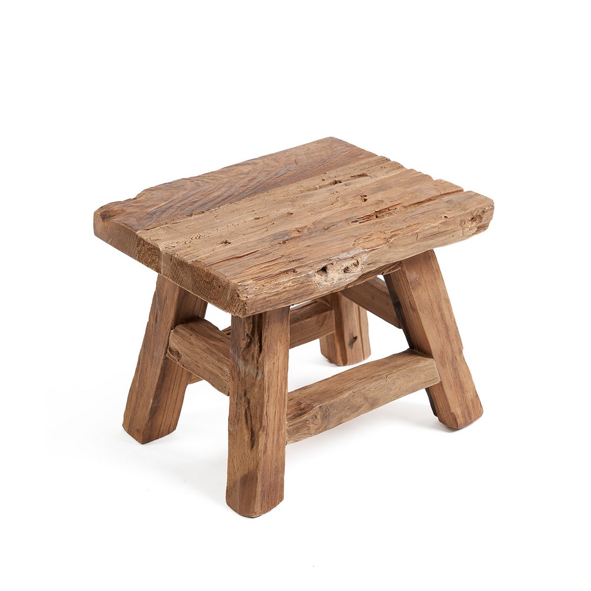 Teakhouten kruk Yoke naturel - S