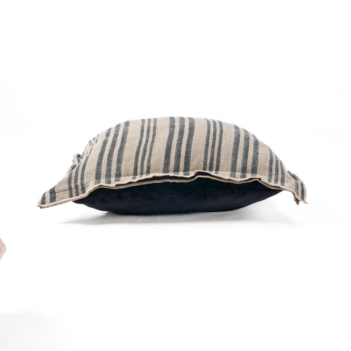 Kussenhoes Nordic stripe natuurlijk zwart - 50 cm