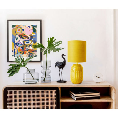 Keramische Tafellamp Erida Geel (E14) - OutHome