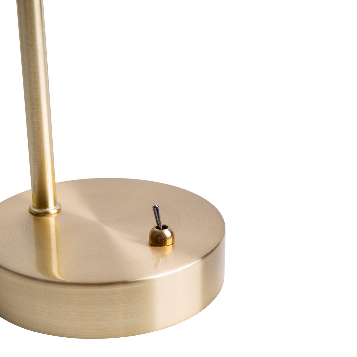 Tafellamp Libby Messing/Amberglas - 34 cm (E14)