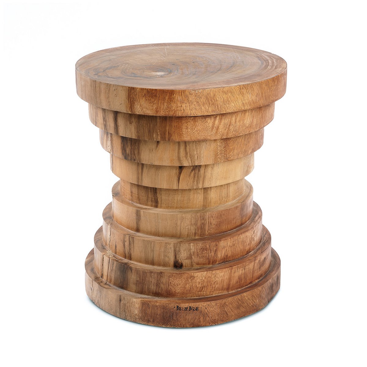 Natuurlijke houten kruk Mazu naturel