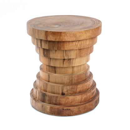Natuurlijke houten kruk Mazu naturel