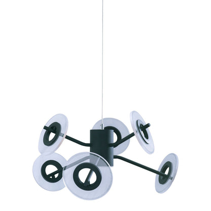 LED Hanglamp Discus Zwart/Wit - Ø 57 cm