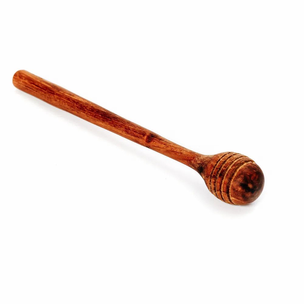 Teak honingroller Teakwortelhoningroller - 19 cm