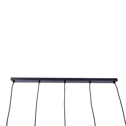 Hanglamp Foro 5-Lichts Zwart/Goud - 96 cm (E27)