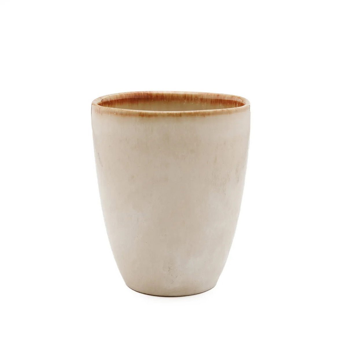 Porseleinen koffiekop Cascais Cup creme kleurig