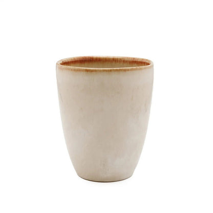 Porseleinen koffiekop Cascais Cup creme kleurig