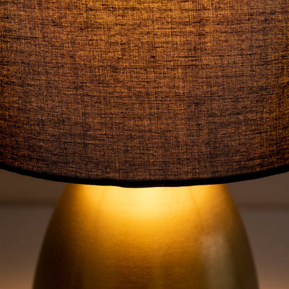 Tafellamp Aurum Goud/Zwart - 33 cm (E14)