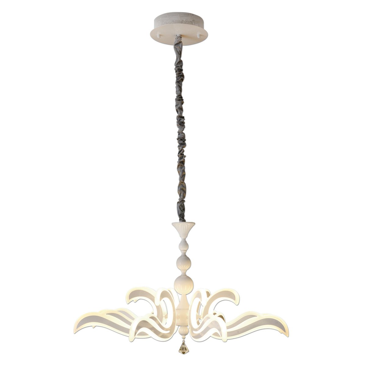 LED Kroonluchter Ludwig Wit - Ø 66 cm