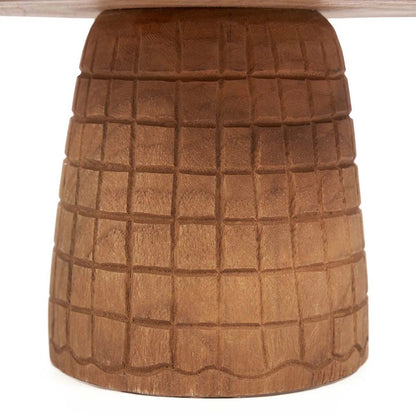 Rattan taartschotel Kotak-kotak naturel