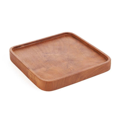 Teak vierkant bord naturel