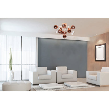 Plafondlamp Explosie Metaal/Glas - Ø 57 cm (G9) - OutHome