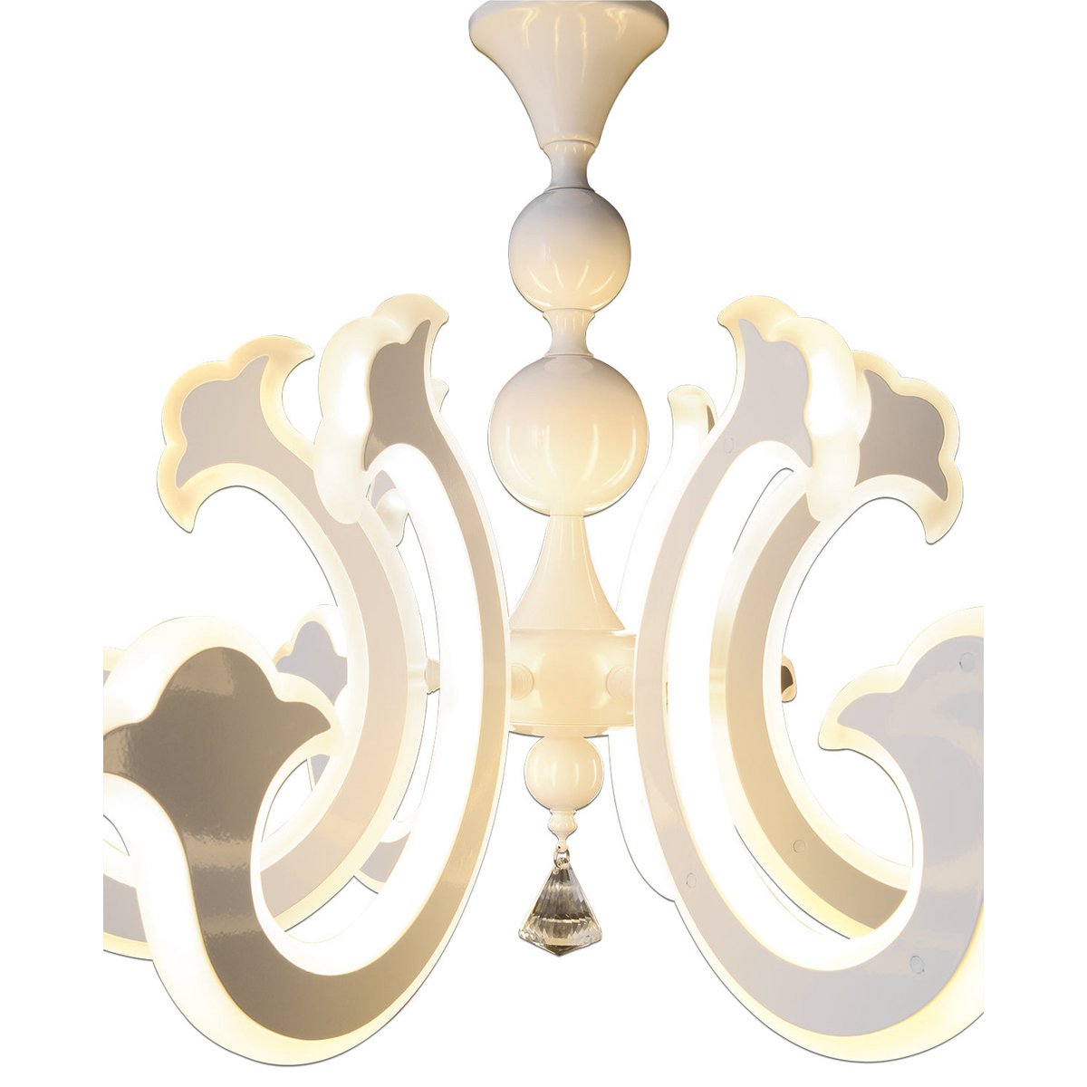 LED Kroonluchter Ludwig Wit - Ø 66 cm