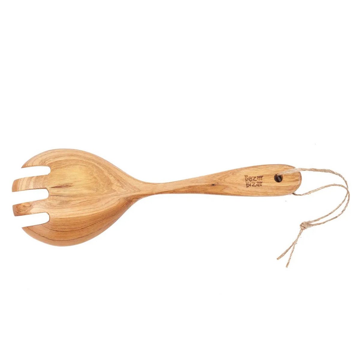 Teakhouten saladevork naturel