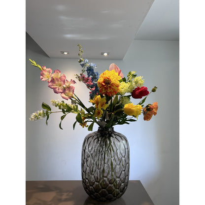 Zijden bloemen met vaas YF-1844 multicolor