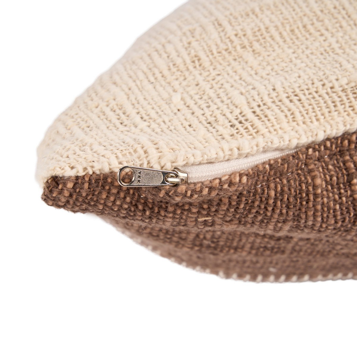 Kussenhoes Cacao patchwork natuurlijk bruin