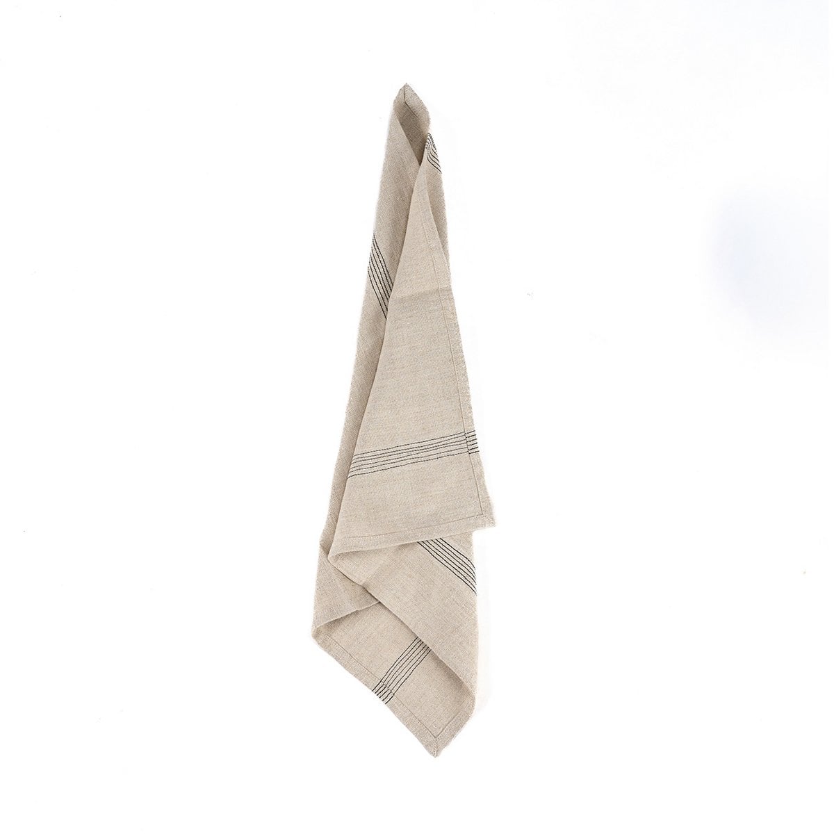 Linnen servet Biscuit natuurlijk zwart - 45 cm