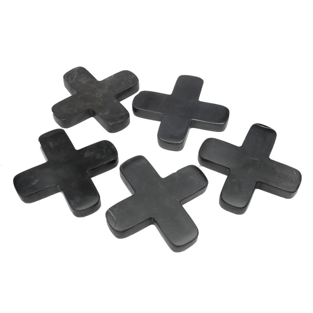 Marmeren pannenonderzetter Nova zwart - 12 cm