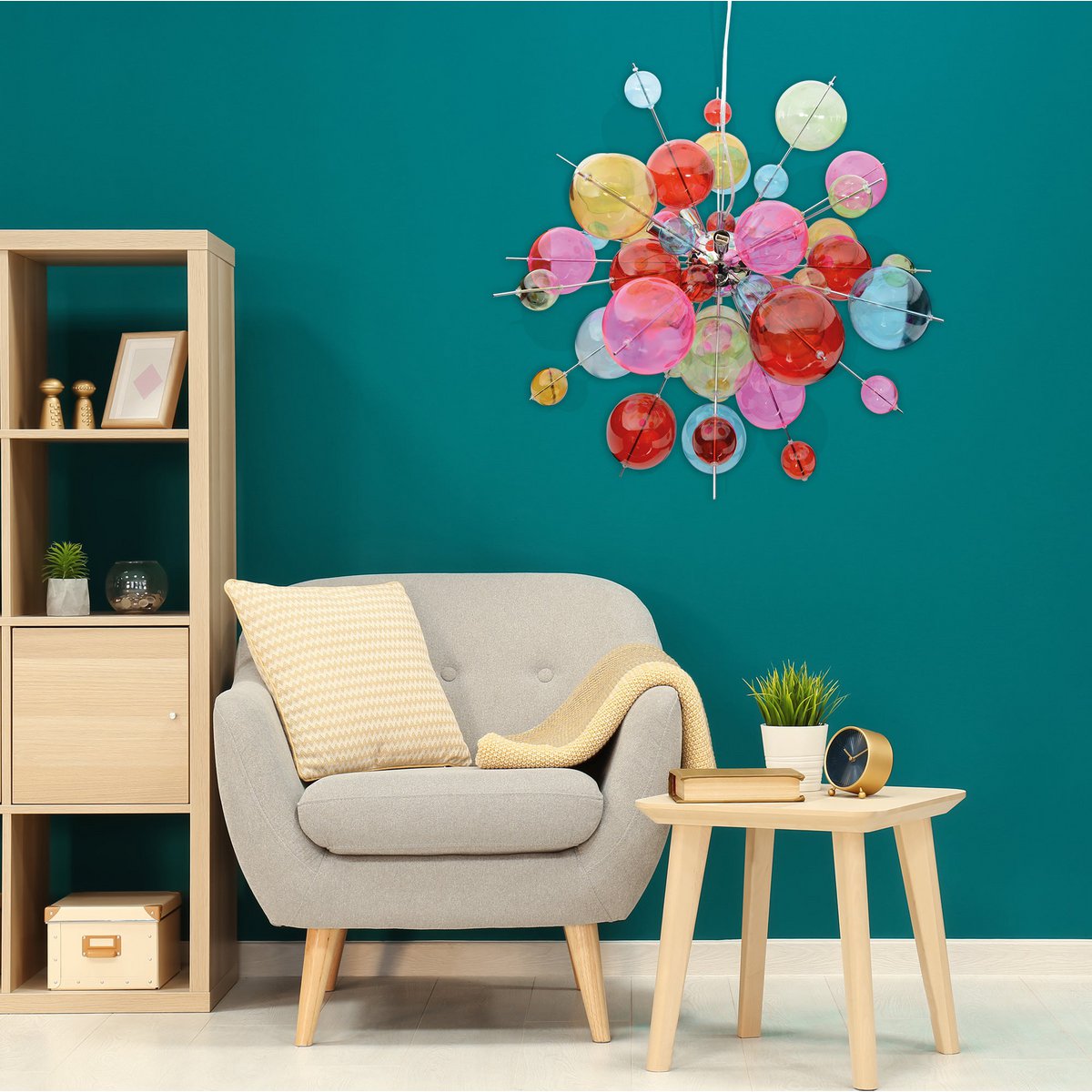 Hanglamp Explosie Gekleurd - Ø 65 cm (G9)