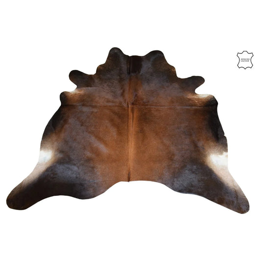 Koeienvel vloerkleed - Leer - Cognac