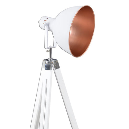 Vloerlamp Christie Driepoot Wit/Hout - 130 cm (E27)